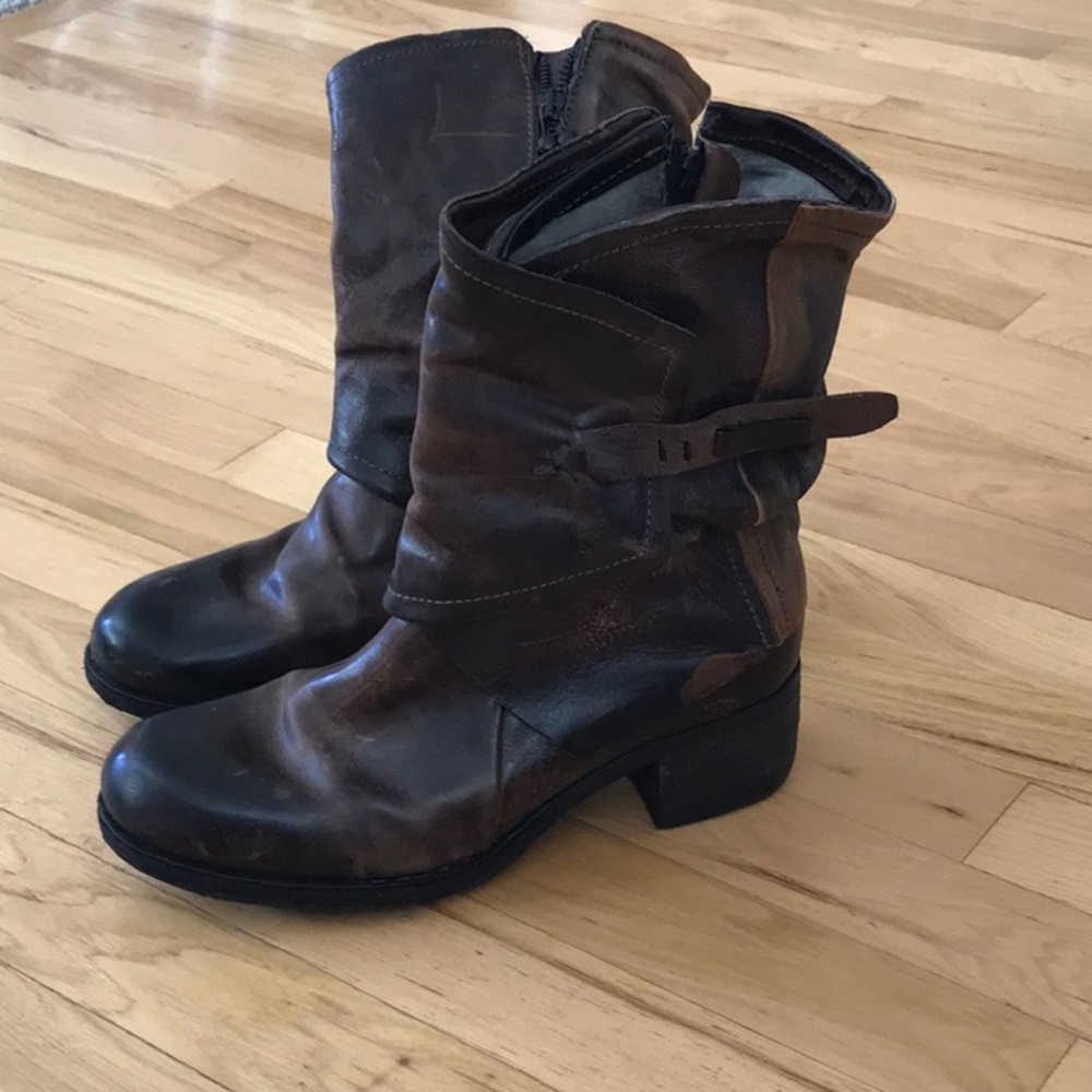 A.S.98 Women’s brown Italian leather boots